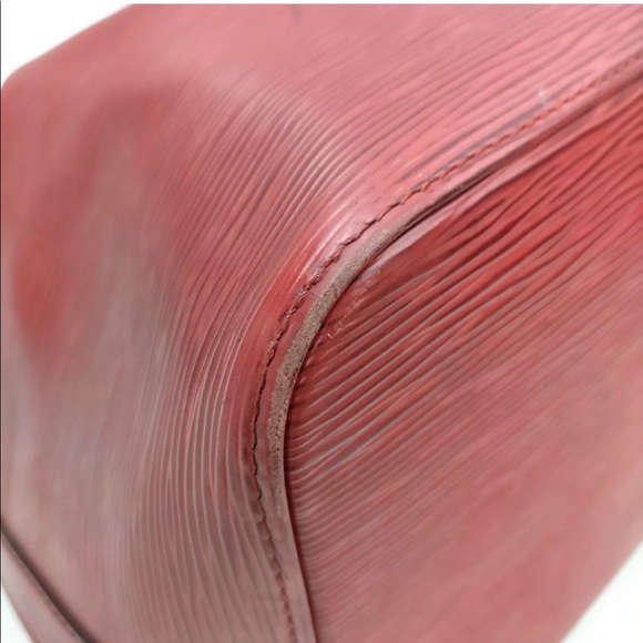 Louis Vuitton LV Shoulder Bucket Epi Noe Bag Red Burgundy - Picture 9 of 9